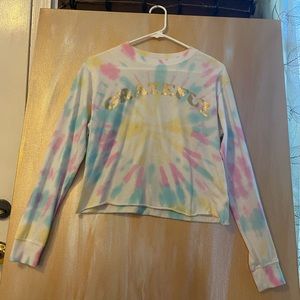‘Grateful’ pastel tie-dye tee by No Boundaries small